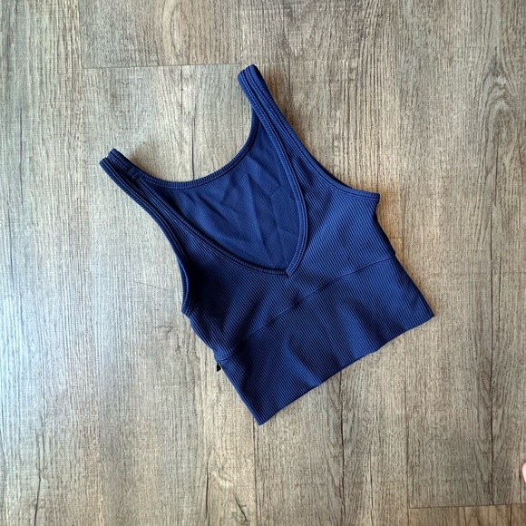 Lululemon Ribbed Power Pivot Tank - Blue - Picture 2 of 3